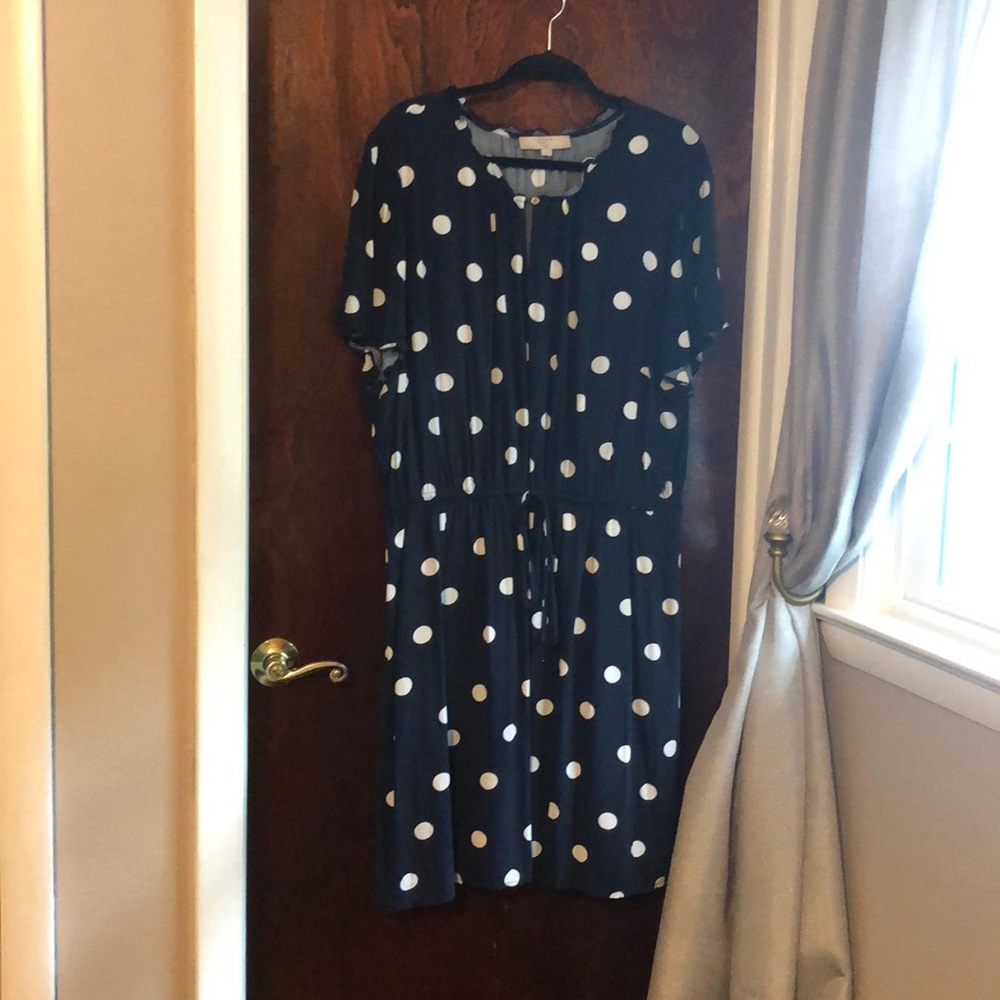 Women’s plus size polka dot dress